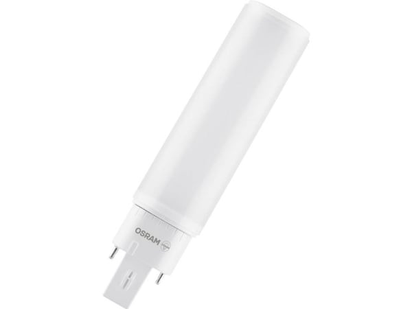 OSRAM DULUX - LED-lyspære - form: tubulær - mattslipt finish - G24q-1 - 6 W (ekvivalent 13 W) - klasse E - kjølilg hvitt lys - 4000 K