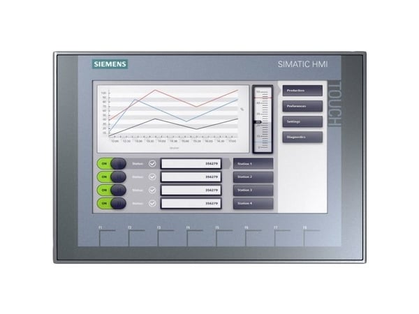 Siemens 6AV21232JB030AX0, 22,9 cm (9"), 800 x 480 pikseliä, LCD, TFT, Resistiivinen, Musta