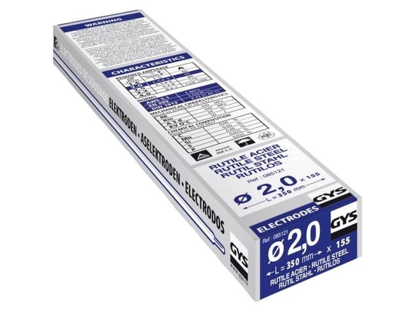 GYS GY 38 sveiseklektroder 155 stk (Ø x L) 2 mm x 350 mm 55 A (maks.)
