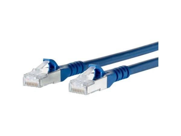 Metz S/FTP Cat6a RJ-45, RJ-45, RJ-45, Han/han, Guld, Cat6a, S/FTP (S-STP)