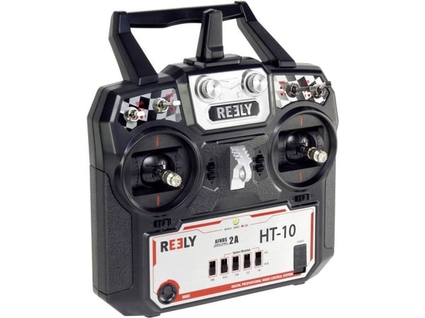Reely HT-10 håndkontroller 2,4 GHz, antall kanaler: 10, inkl. mottaker