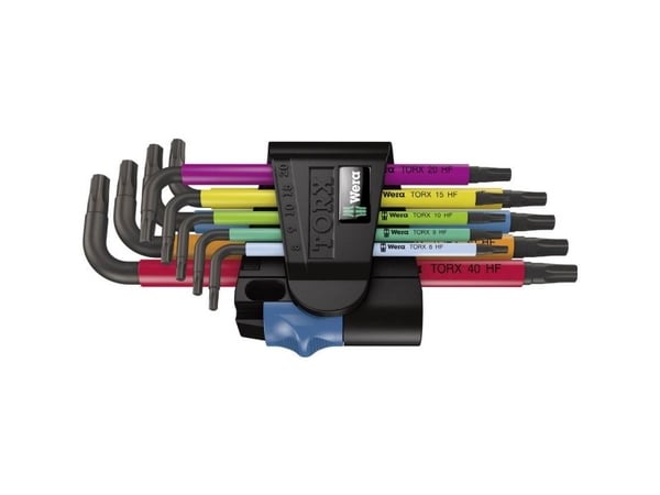 Wera 967/9 TX - L-nøkkelsett - 9 deler - inn holder
