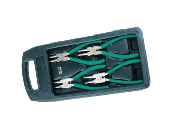 BRÜDER MANNESMANN M10471, Tangsett, 6 cm, Kromvanadiumstål, PVC, Grønn