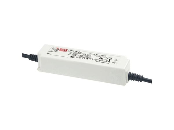 MEAN WELL LPF-16D-20, 16 W, IP20, 90 - 305 V, 0,8 A, 20 V, 40 mm