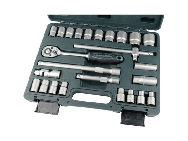 Brüder Mannesmann Stikknøkkelsett 25 deler M29080