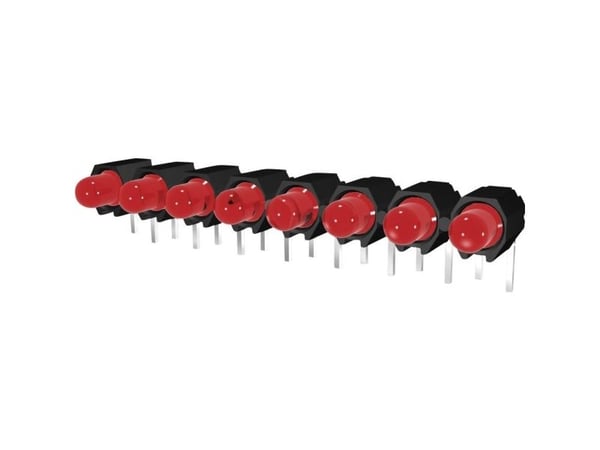Signal Construct DUHS35820 LED-bånd 8x rød (L x B x H) 40 x 4,8 x 9,1 mm