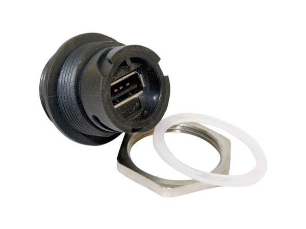 Conec 17-200161, USB 2.0, Sort, Gull, IP67, 30 V, -40 - 85 °C