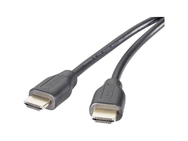SpeaKa Professional SP-9024560, 2 m, HDMI-tyyppi A (vakio), HDMI-tyyppi A (vakio), 10,2 Gbit/s, Äänen paluukanava (ARC), Musta