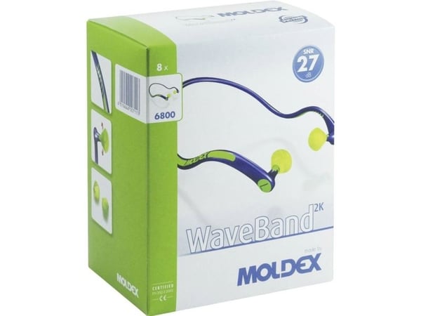 Moldex Waveband 6800 01 øreprop på bøjle 8 stk - (8 stk.)