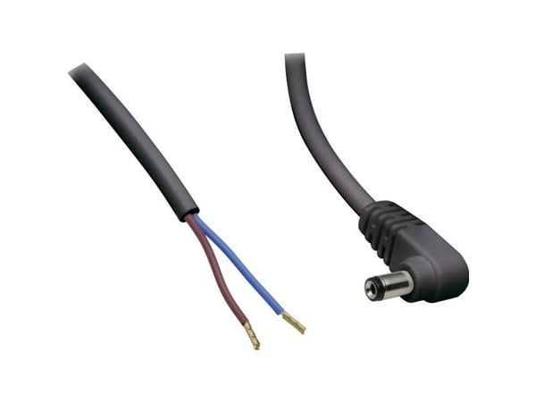 TRU COMPONENTS Pienjänniteliitäntäkaapeli Pienjänniteliitin - avoin pää 5,5 mm 2,1 mm 2,00 m 1 kpl 1 kpl