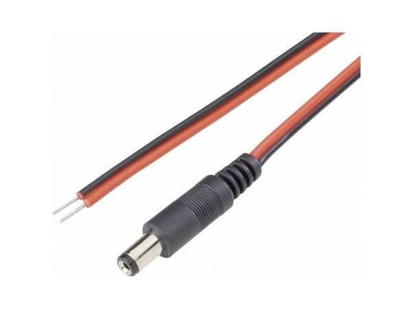 TRU COMPONENTS lavspennings tilkoblingskabel Lavvoltstilslutningskabel - åpen ende 3,5 mm / 1,1 mm, 2,00 m - 1 stk