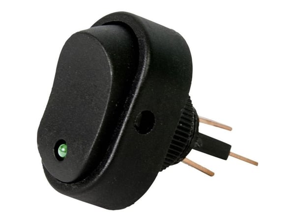 HP Autozubehör 28473 vippebryter bil 12 V 16 A 1 x Off/On klikk 1 stk