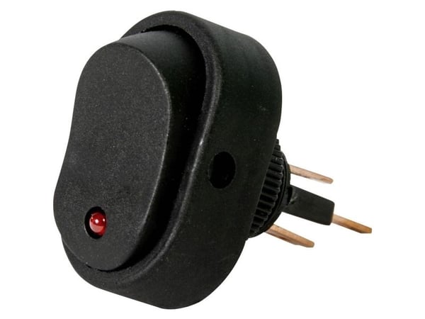 HP Autozubehör 28474 bil vippebryter 12 V 16 A 1 x Off/On klikk 1 stk