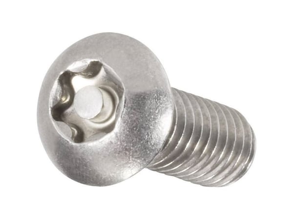 Toolcraft 888776, Skruv, Rostfritt stål, Allmän användning, M4, Helt gängad, Cylindriskt skruvhuvud
