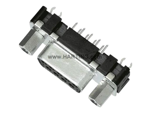 Harting 09 66 351 6513, D-Sub 3, Sort, Metallisk, Polybutylentereftalat (PBT), Stål, Termoplast, Kobberlegering, 10 mO, 1000 V