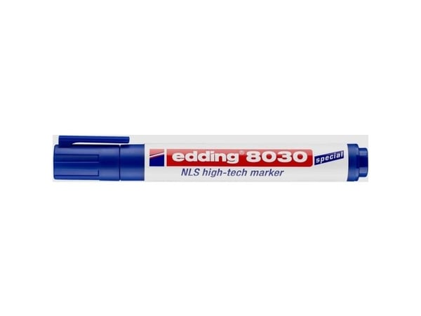 edding 8030 NLS high-tech - Markering - permanent - blå - 1.5-3 mm