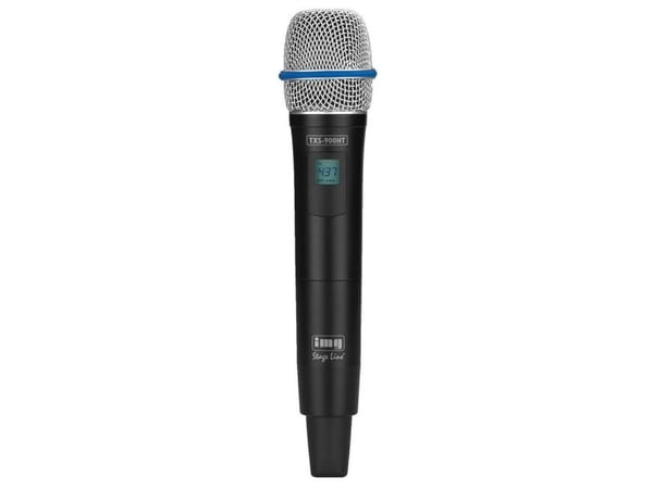 TXS-900HT håndholdt mikrofon med integrert multifrekvens-sender 823-832 MHz + 863-865 MHz