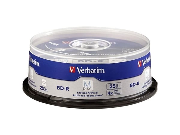 Verbatim M-Disc - 25 x BD-R - 25 GB 4x - spindel
