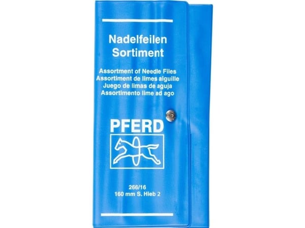 PFERD TOOLS Corradi nålefilsett, 2 stk i PVC rulletaske, 160 mm