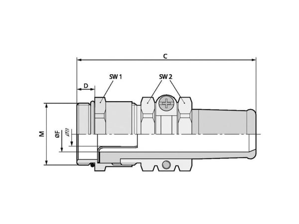 LAPP 52105700 kabelinföring M32 mässing, 10 st