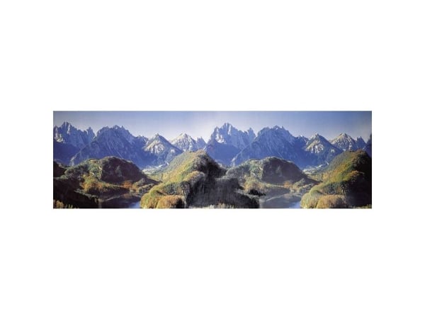 Faller 180512 H0 modelljernbane bakgrunn Neuschwanstein 3200 mm x 3200 mm x 1000 mm