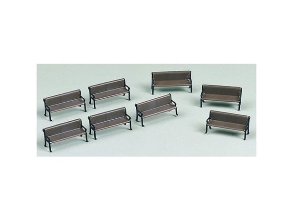 Auhagen 41199, HO (1:87), Sort, Brun, 8 stykker