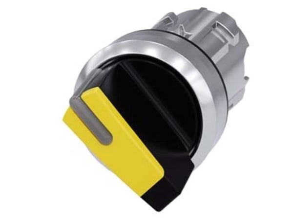 Siemens 3SU1052-2BC30-0AA0, Metall, IP67, IP69K, Svart, Metallisk, Gul, 20 g, 93 mm, 147 mm
