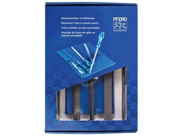PFERD 11801542, Fil-sett, Flate mapper, Rund fil, Halvrund fil, Firkantet fil, Aluminium, Stål, Messing, Bronse, Støpejern, Cast steel, Zink, Koppe...