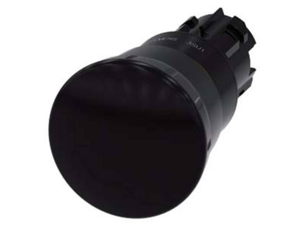 Siemens 3SU1000-1HB10-0AA0, Nappi, Musta, Muovi, 71,6 mm, 46 g, 150 mm
