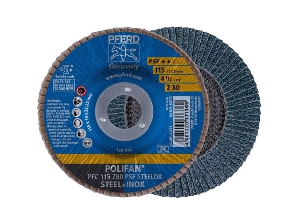 PFERD PFC 115 Z 80 PSF STEELOX, Metall, 13300 RPM, 11,5 cm, 10 stykker