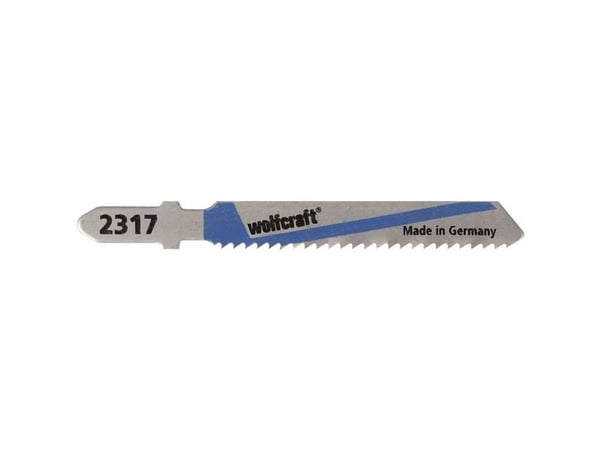 wolfcraft GmbH 2367000, Stikksagblad, Aluminium, Rustfri stålplate (tynn), Høy-Hastighets Stål (HHS), 5 cm, 2 mm, 6 mm