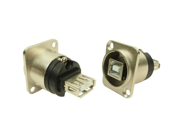 XLR-adapter USB A til USB B, innfelt CP30111 CP30111 Cliff (1 stk)