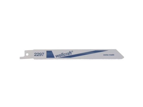 wolfcraft GmbH 2297000, Sabelsagblad, Ikke-jernholdig metall, Metallplater, Rustfritt stål, Stål, Bimetall, 13 cm, 1,4 mm, 3 mm