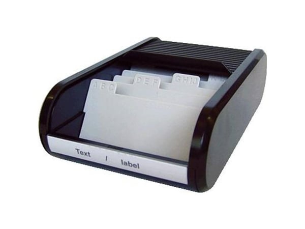 Visitkortboks Helit The Personal t/300 kort B:240 x H:67 x D:136 mm sort