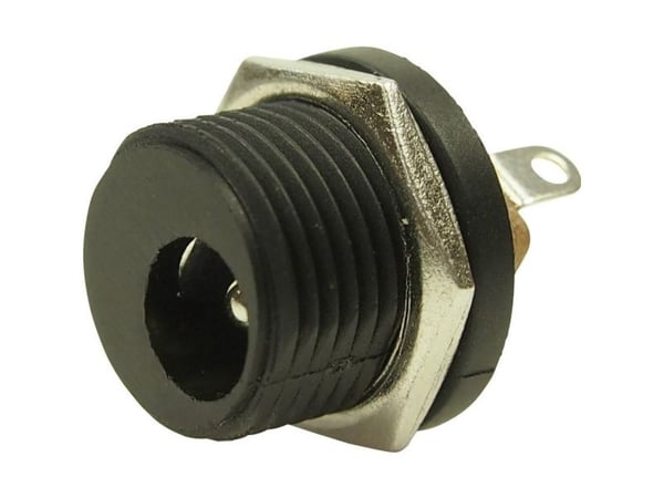 Cliff FC681473 lågspänningskontakt anslutning, montering vertikal 5,8 mm 2,1 mm 1 st