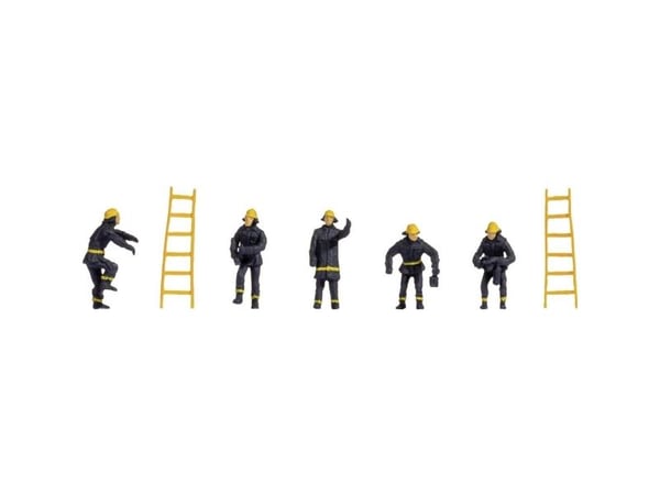 NOCH Fire Brigade, HO (1:87), Svart, Röd, Gul