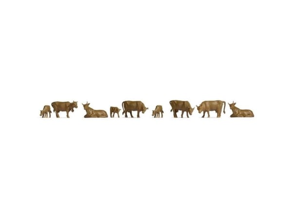 NOCH Cows, Brown, N (1:160), Ruskea
