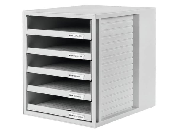 HAN Schrank-Set, Grå, Polystirol, 5 skuffer, 330 mm, 275 mm, 320 mm