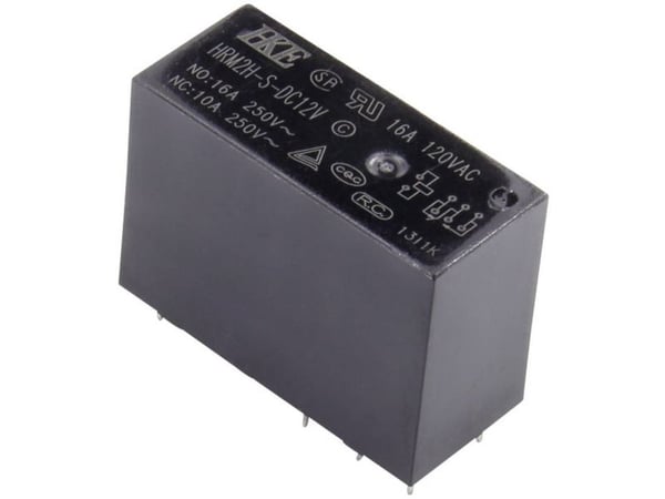HKE HRM2H-S-DC12V-C printrelé 12 V/DC 16 A, 1 vekselkontakt