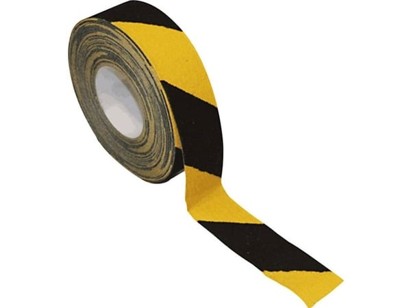 B-SAFETY AR246050 Liukastumisenestopinnoite muotoiltavissa Keltainen, Musta (L x S) 18,3 m x 50 mm