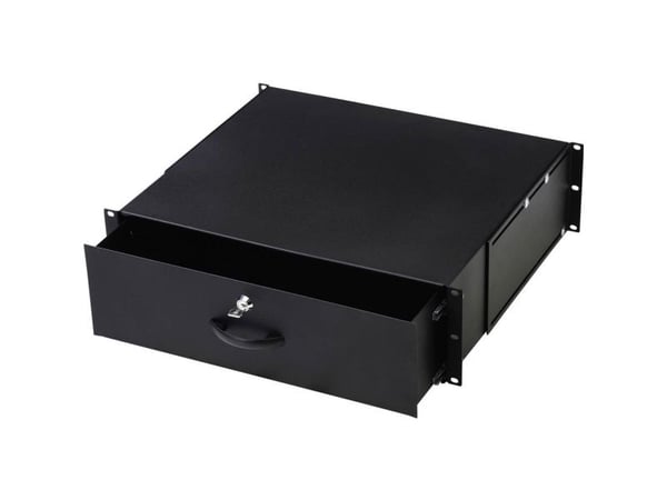 Digitus DN-19 KEY-3U-SW - Lagerskuff til rack - svart, RAL 9005 - 3U - 19"