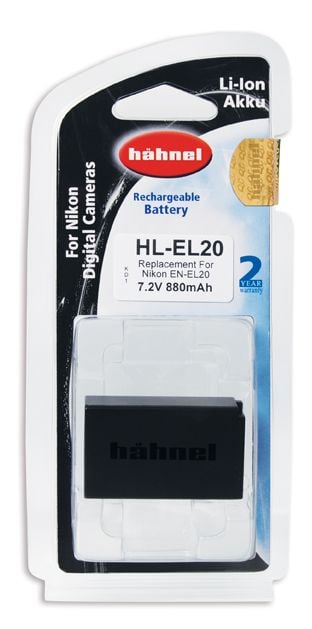 Hähnel HL-EL20 - Batteri - Li-Ion - 880 mAh - for Nikon 1 AW1, J1, J2, J3, S1; Coolpix A