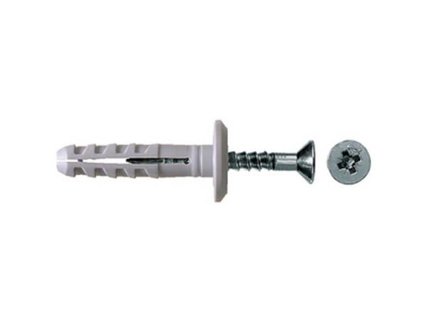 Fischer 15903, Skrue- og veggpluggsett, Murstein, Betong, Pozidriv, PZ3, 40 mm, 8 mm