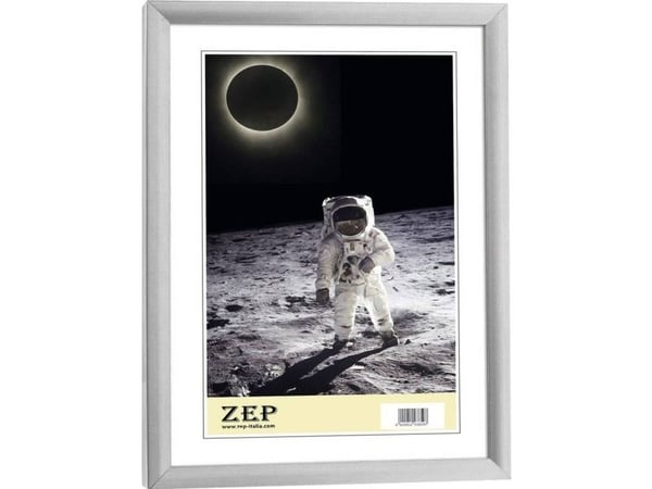 ZEP KL1, Sølv, Enkel bilderamme, 10 x 15 cm, Rektangulær
