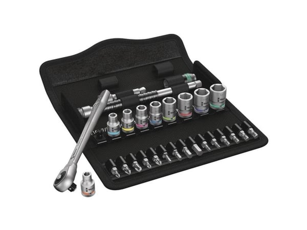 Wera 8100 SA 10, 28 kpl, Musta, Hopea