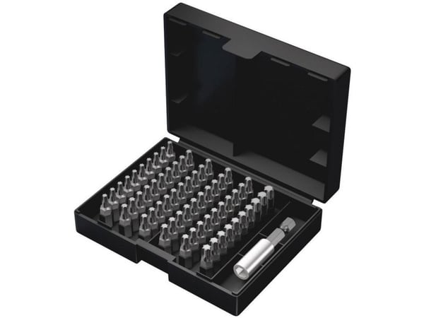 Wera 05057909001, 60 stykker, Torx, TX10,TX15,TX20,TX25,TX30,TX40, 3x TX 10x25 mm 7x TX 15x25 mm 20x TX 20x25 mm 20x TX 25x25 mm 7x TX 30x25 mm 3x ...