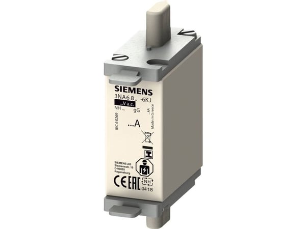 Siemens 3NA68176KJ Sikringsindsats Sikringsstørrelse = 0 40 A 690 V 3 stk