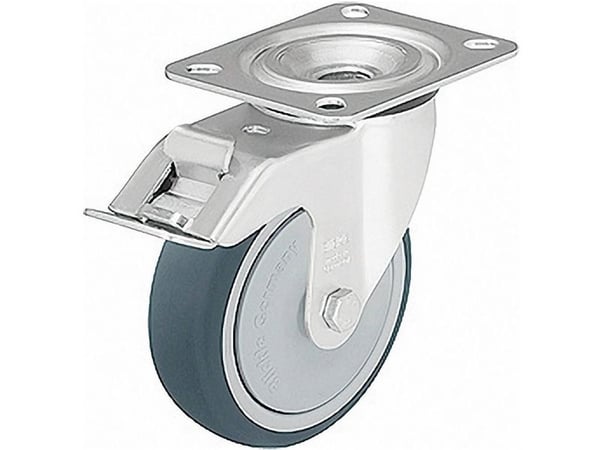 Styrehjul med bremse Blickle LE-PTH 125K-FI