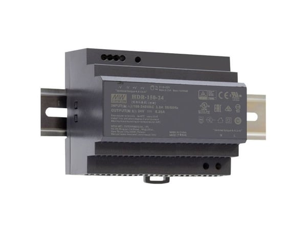 MEAN WELL HDR-150-24, 85 - 264 V, 150 W, 24 V, RoHS, 105 mm, 54,5 mm