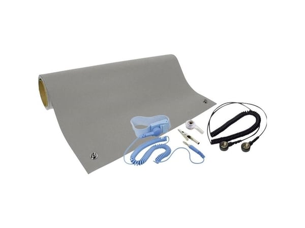 Quadrios ESD-pöytämattosarja Harmaa (L x S) 1200 mm x 600 mm